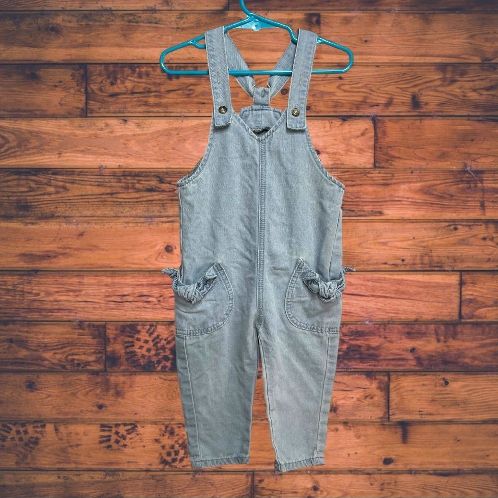 5 for $25🔥Shein Lightwashed Overall Jumpsuit Toddler 18-24M